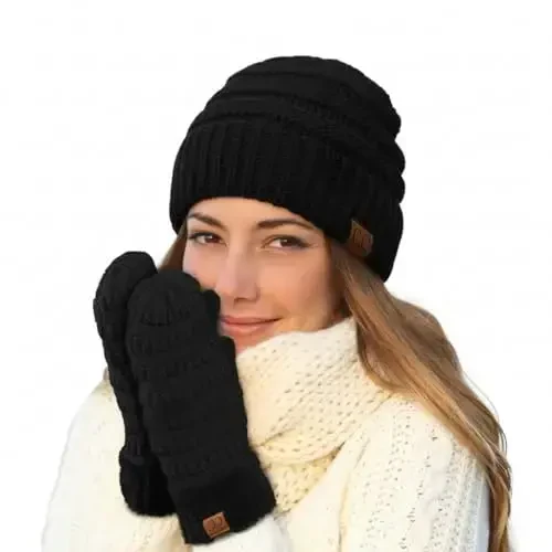 C.C Trendy Warm Chunky Soft Stretch Cable Knit Beanie - 5