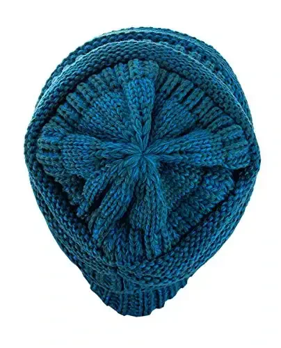 C.C Trendy Warm Chunky Soft Stretch Cable Knit Beanie - 4