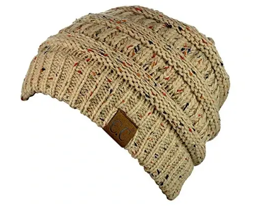C.C Trendy Warm Chunky Soft Stretch Cable Knit Beanie - 2