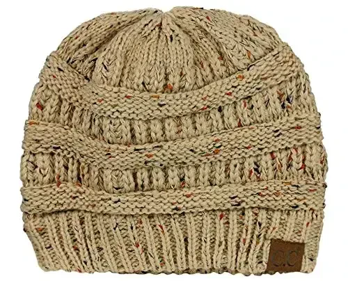 C.C Trendy Warm Chunky Soft Stretch Cable Knit Beanie 