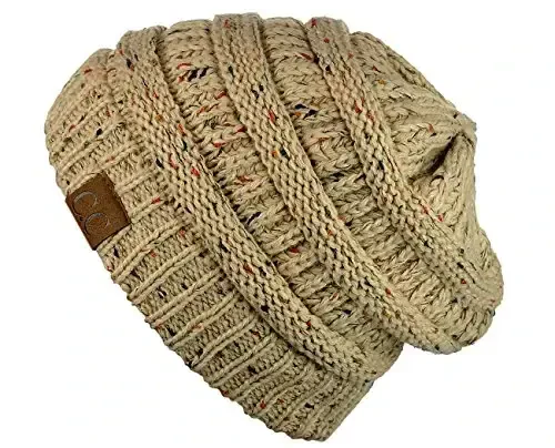 C.C Trendy Warm Chunky Soft Stretch Cable Knit Beanie - 3