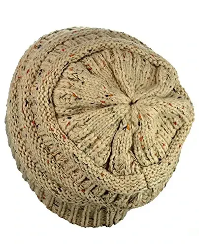 C.C Trendy Warm Chunky Soft Stretch Cable Knit Beanie - 4