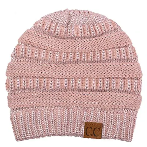 C.C Trendy Warm Chunky Soft Stretch Cable Knit Beanie 