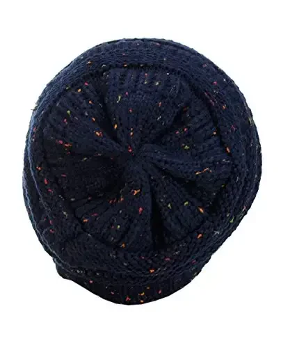 C.C Trendy Warm Chunky Soft Stretch Cable Knit Beanie - 3