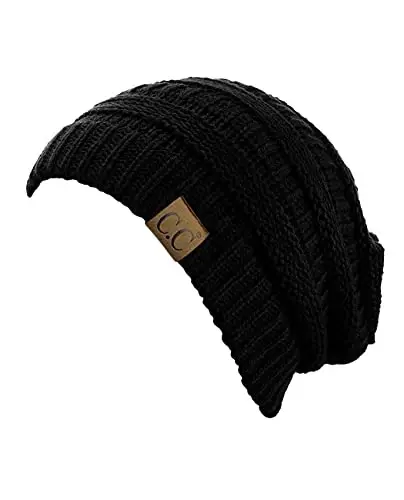 C.C Trendy Warm Chunky Soft Stretch Cable Knit Beanie - 2