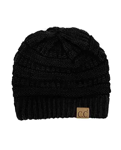 C.C Trendy Warm Chunky Soft Stretch Cable Knit Beanie - 3