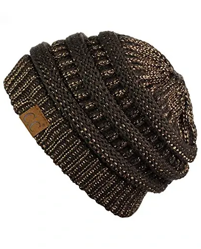 C.C Trendy Warm Chunky Soft Stretch Cable Knit Beanie - 2