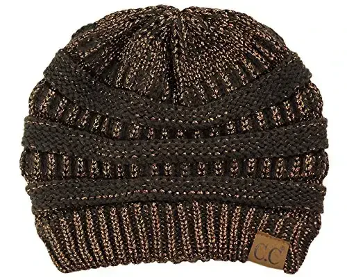 C.C Trendy Warm Chunky Soft Stretch Cable Knit Beanie - 1