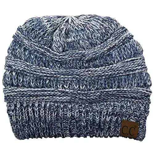 C.C Trendy Warm Chunky Soft Stretch Cable Knit Beanie - 1