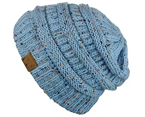 C.C Trendy Warm Chunky Soft Stretch Cable Knit Beanie - 3