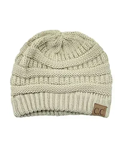 C.C Trendy Warm Chunky Soft Stretch Cable Knit Beanie - 4