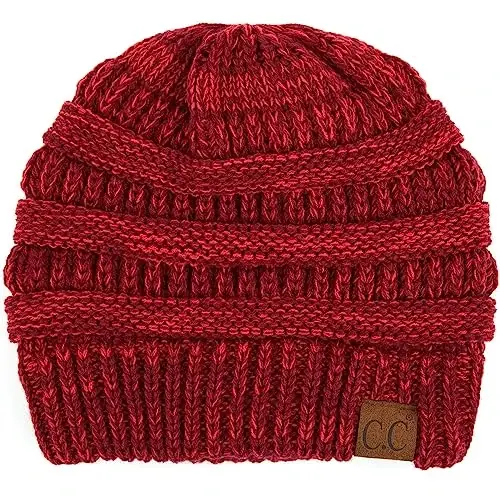 C.C Trendy Warm Chunky Soft Stretch Cable Knit Beanie - 1