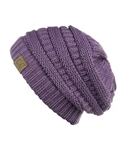 C.C Trendy Warm Chunky Soft Stretch Cable Knit Beanie - 1