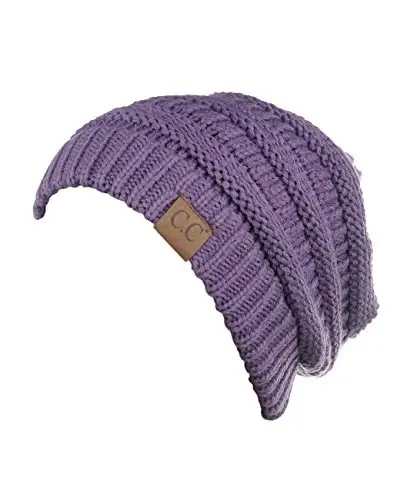 C.C Trendy Warm Chunky Soft Stretch Cable Knit Beanie - 2