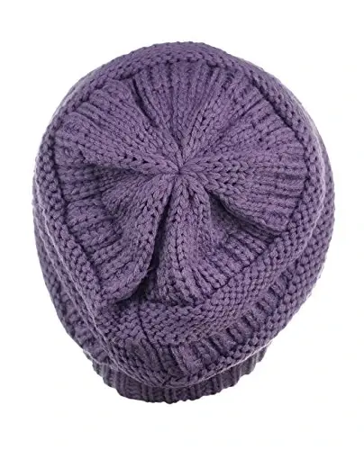 C.C Trendy Warm Chunky Soft Stretch Cable Knit Beanie - 3