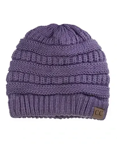 C.C Trendy Warm Chunky Soft Stretch Cable Knit Beanie - 4