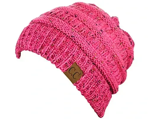 C.C Trendy Warm Chunky Soft Stretch Cable Knit Beanie - 3