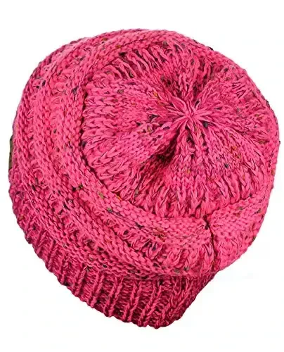 C.C Trendy Warm Chunky Soft Stretch Cable Knit Beanie - 4