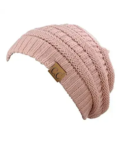 C.C Trendy Warm Chunky Soft Stretch Cable Knit Beanie - 2