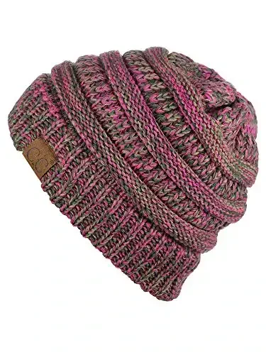 C.C Trendy Warm Chunky Soft Stretch Cable Knit Beanie - 2