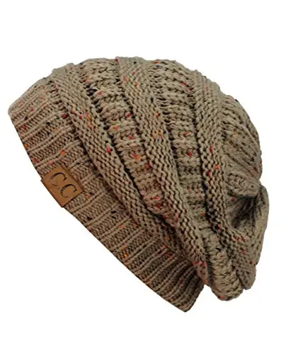 C.C Trendy Warm Chunky Soft Stretch Cable Knit Beanie - 2