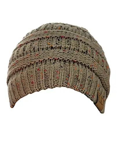 C.C Trendy Warm Chunky Soft Stretch Cable Knit Beanie - 3