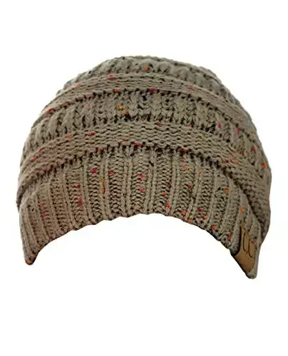 C.C Trendy Warm Chunky Soft Stretch Cable Knit Beanie - 3