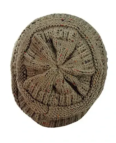 C.C Trendy Warm Chunky Soft Stretch Cable Knit Beanie - 4