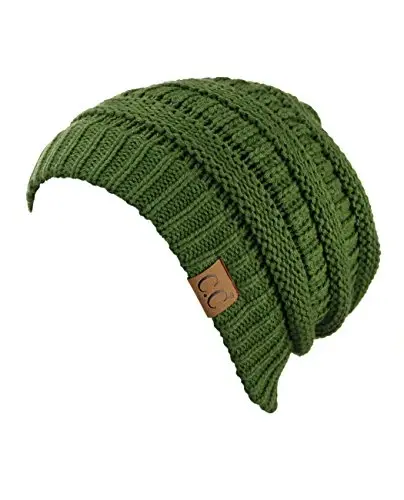 C.C Trendy Warm Chunky Soft Stretch Cable Knit Beanie - 2