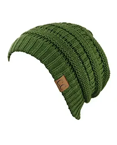 C.C Trendy Warm Chunky Soft Stretch Cable Knit Beanie - 2