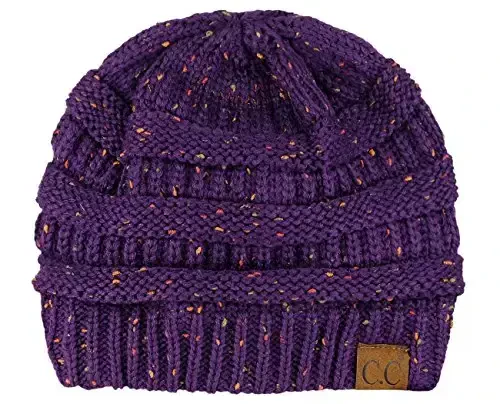 C.C Trendy Warm Chunky Soft Stretch Cable Knit Beanie - 1