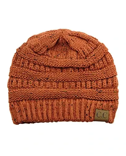 C.C Trendy Warm Chunky Soft Stretch Cable Knit Beanie 