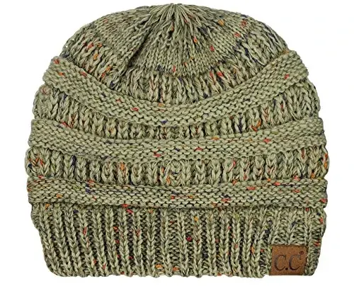 C.C Trendy Warm Chunky Soft Stretch Cable Knit Beanie 
