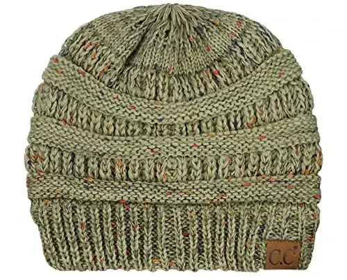 C.C Trendy Warm Chunky Soft Stretch Cable Knit Beanie - 1