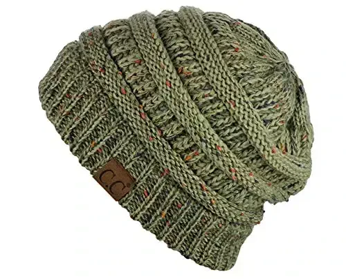 C.C Trendy Warm Chunky Soft Stretch Cable Knit Beanie - 2