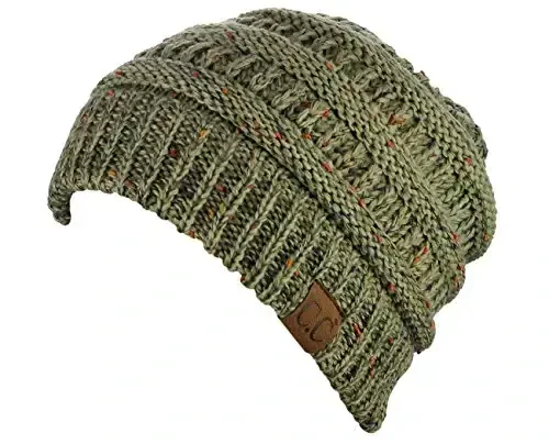 C.C Trendy Warm Chunky Soft Stretch Cable Knit Beanie - 3