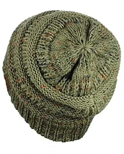C.C Trendy Warm Chunky Soft Stretch Cable Knit Beanie - 4