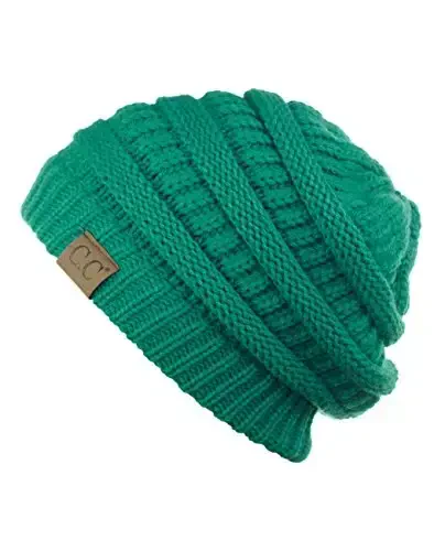 C.C Trendy Warm Chunky Soft Stretch Cable Knit Beanie - 2