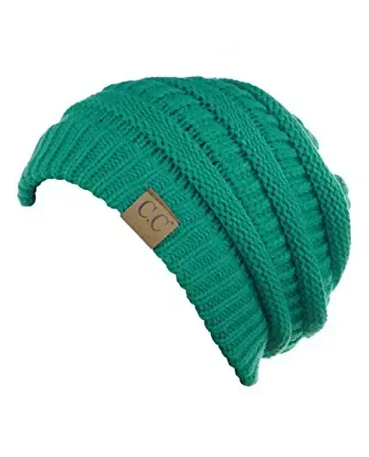 C.C Trendy Warm Chunky Soft Stretch Cable Knit Beanie - 3