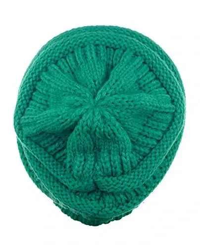 C.C Trendy Warm Chunky Soft Stretch Cable Knit Beanie - 4