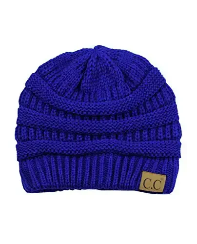 C.C Trendy Warm Chunky Soft Stretch Cable Knit Beanie - 4