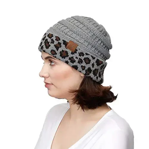 C.C Trendy Warm Chunky Soft Stretch Cable Knit Beanie - 3