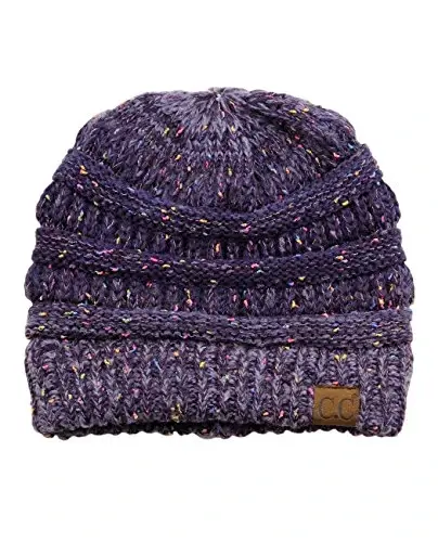 C.C Trendy Warm Chunky Soft Stretch Cable Knit Beanie - C.C