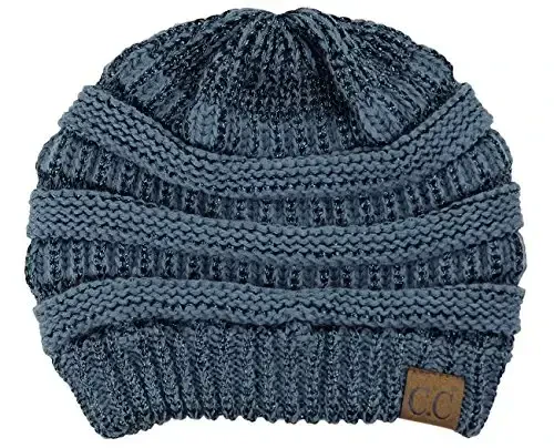 C.C Trendy Warm Chunky Soft Stretch Cable Knit Beanie - C.C
