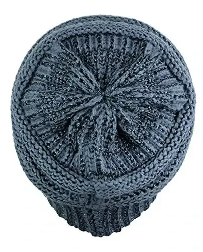 C.C Trendy Warm Chunky Soft Stretch Cable Knit Beanie - 4