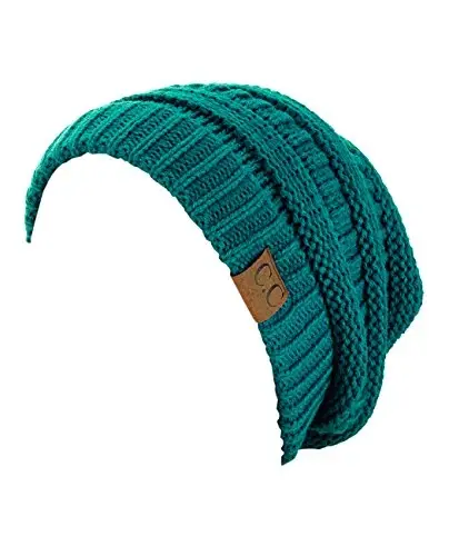 C.C Trendy Warm Chunky Soft Stretch Cable Knit Beanie - 2