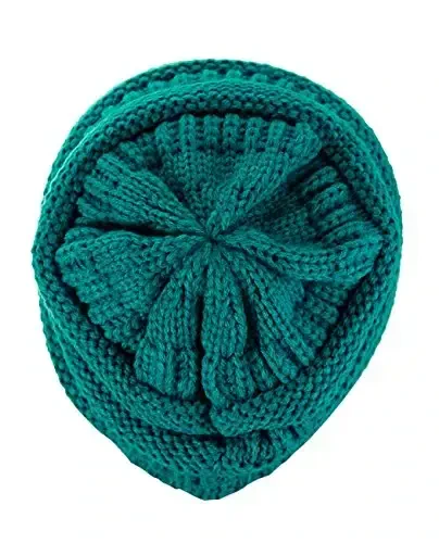 C.C Trendy Warm Chunky Soft Stretch Cable Knit Beanie - 3