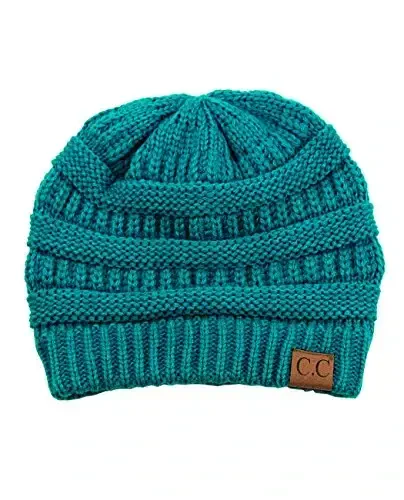 C.C Trendy Warm Chunky Soft Stretch Cable Knit Beanie - 4