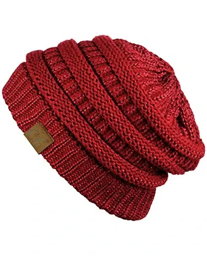 C.C Trendy Warm Chunky Soft Stretch Cable Knit Beanie - C.C (1)
