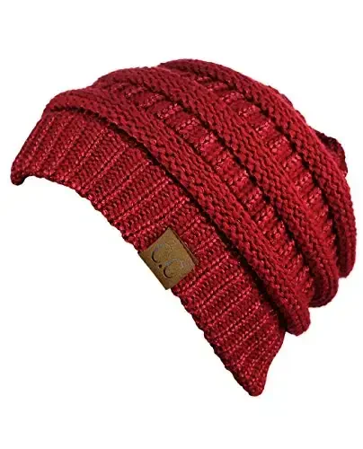 C.C Trendy Warm Chunky Soft Stretch Cable Knit Beanie - 3